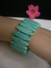 Light Sky Blue Turquoise Beads Stones Elastic Bracelet New Women Fashion Jewelry Accessories - alwaystyle4you - 2